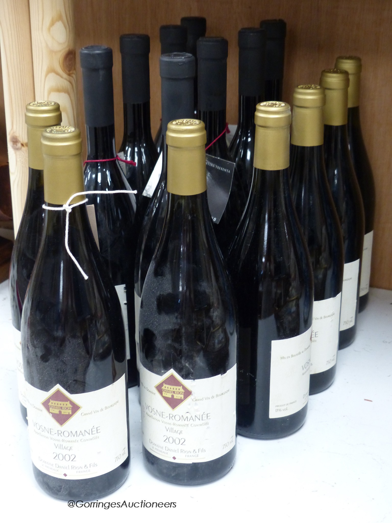 Eight bottles of Alters Nos, and seven bottles, Vosne-Romanee Village, 2002